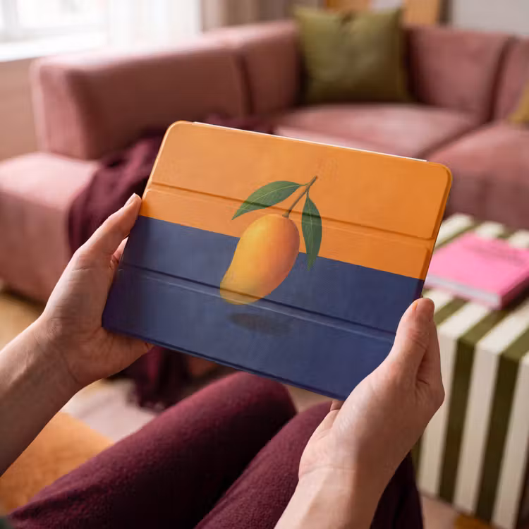 iPad hoes - Mango - Vlakken - Bladeren - Oranje — 3