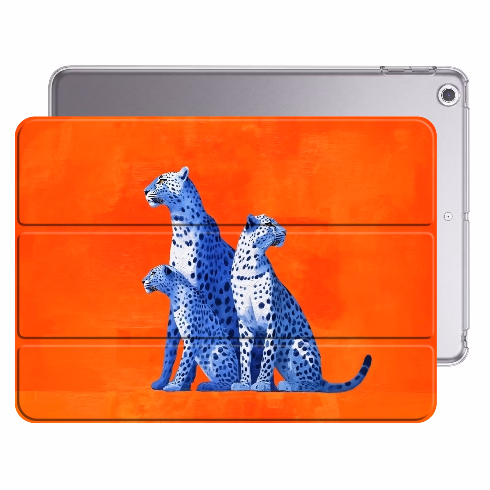 iPad hoes - Luipaarden - Stippen - Oranje — 1