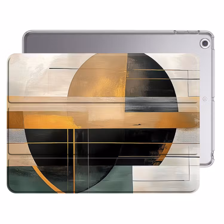 iPad hoes - Abstract - Goud - Brons - Groen - Vormen - Modern — 1