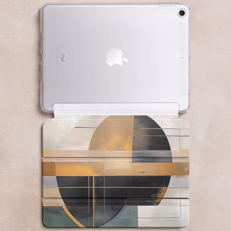 iPad hoes - Abstract - Goud - Brons - Groen - Vormen - Modern — 6