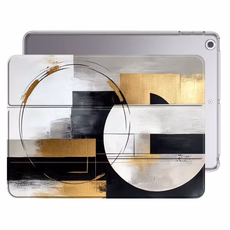 iPad hoes - Abstract - Goud - Zilver - Vormen - Aesthetic — 1