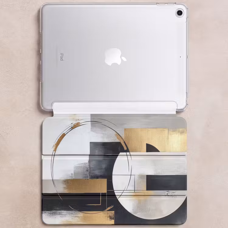 iPad hoes - Abstract - Goud - Zilver - Vormen - Aesthetic — 6