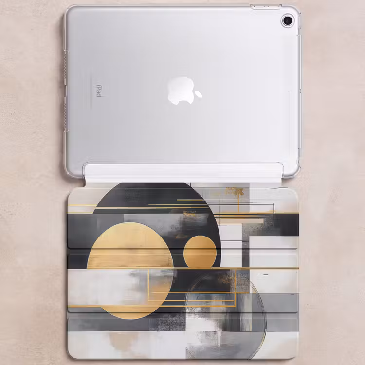 iPad hoes - Abstract - Goud - Zilver - Vormen - Aesthetic - Modern — 6