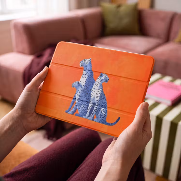 iPad hoes - Luipaarden - Stippen - Oranje — 3