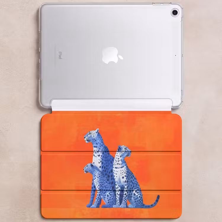 iPad hoes - Luipaarden - Stippen - Oranje — 6
