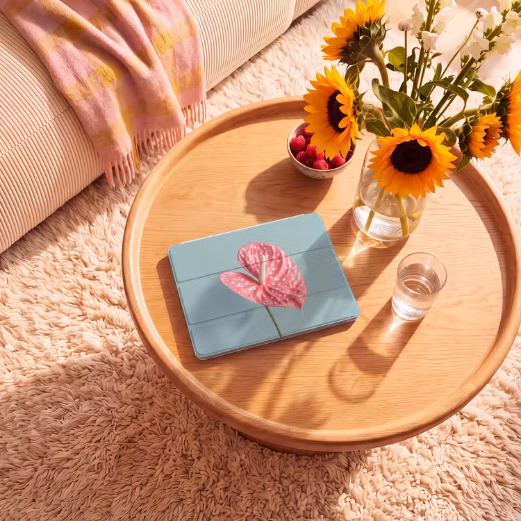 iPad hoes - Blad - Anthurium - Stippen - Roze — 2