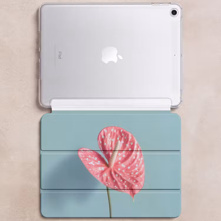 iPad hoes - Blad - Anthurium - Stippen - Roze — 6
