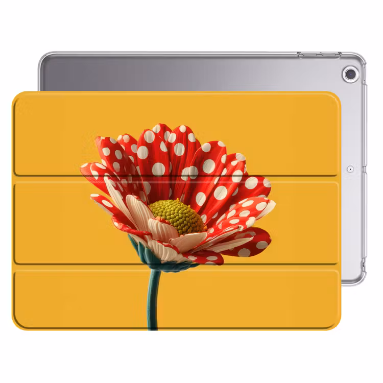 iPad hoes - Bloem - Rood - Stippen — 1