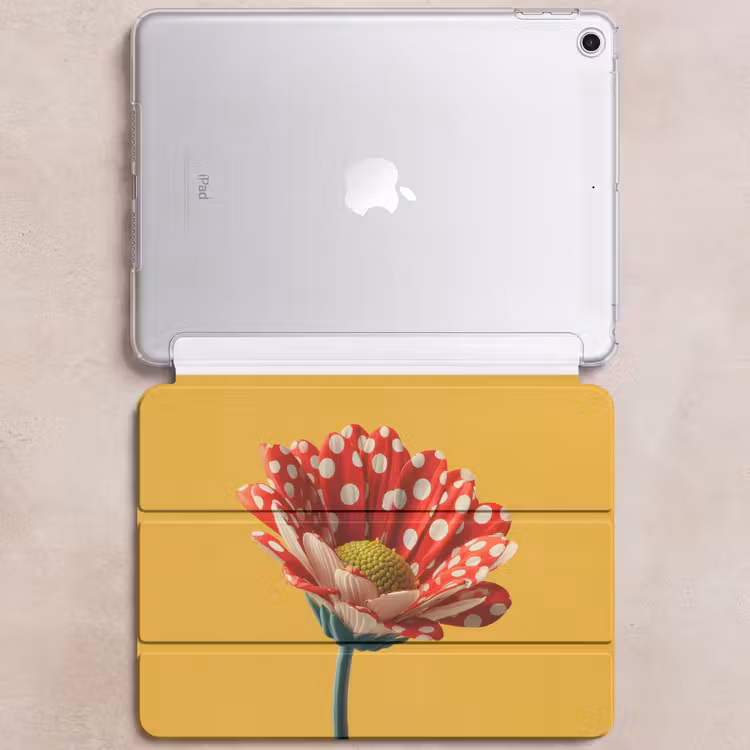 iPad hoes - Bloem - Rood - Stippen — 6