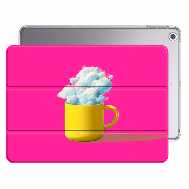 iPad hoes - Mok - Wolken - Roze - Minimalitisch — 1