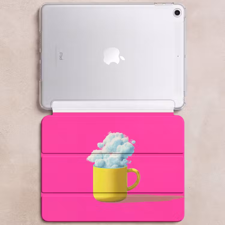 iPad hoes - Mok - Wolken - Roze - Minimalitisch — 6