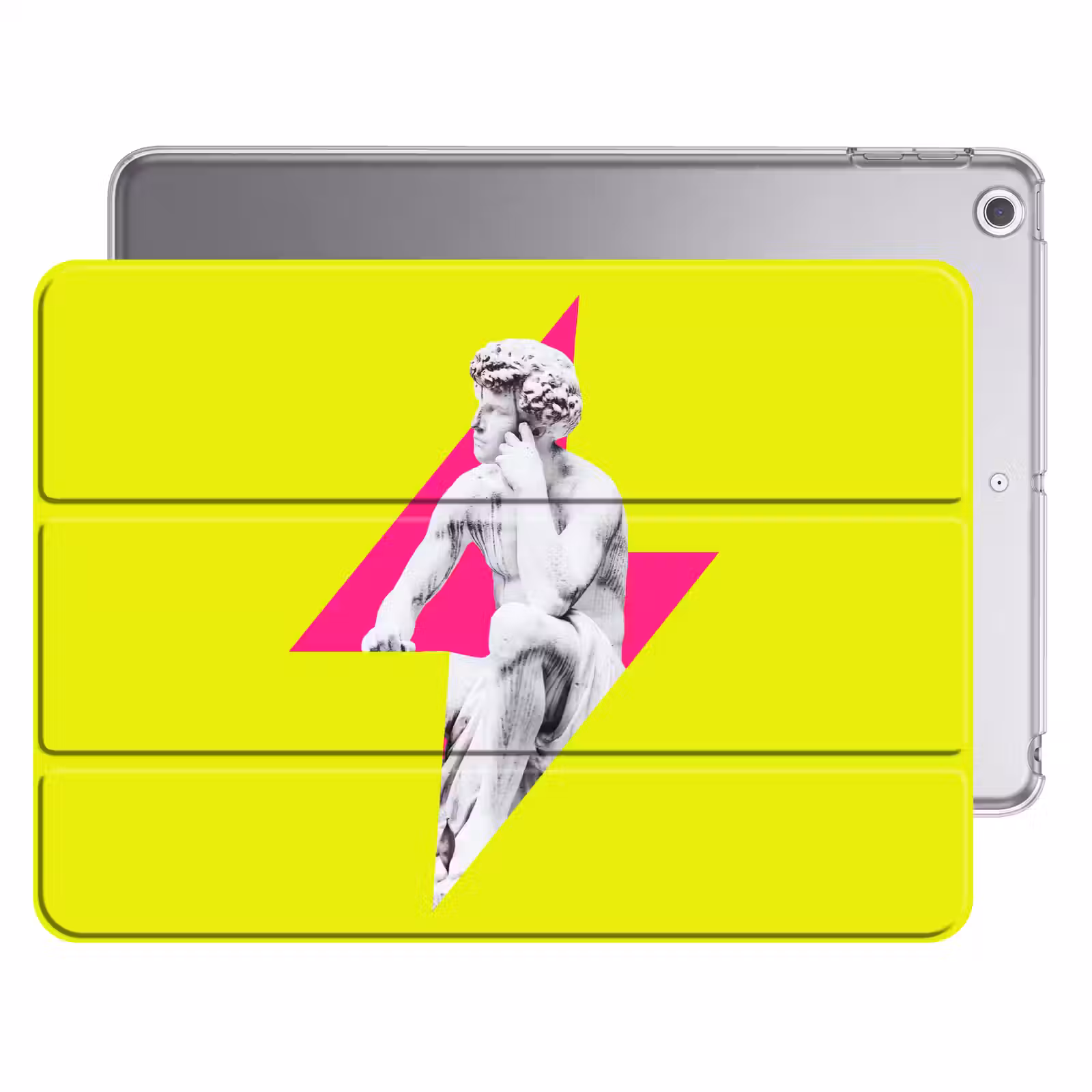 iPad hoes - Beeld - Man - Bliksemschicht - Geel — 1