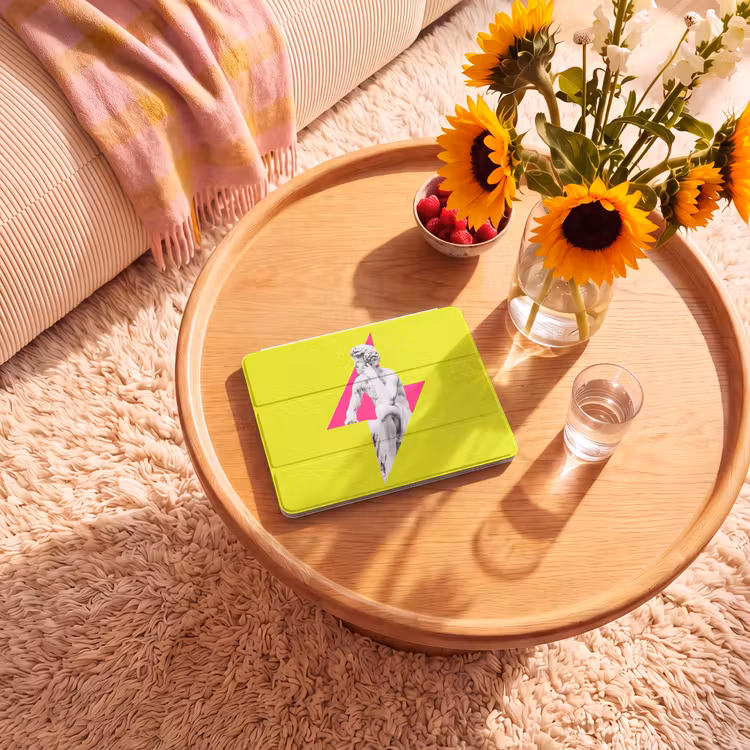 iPad hoes - Beeld - Man - Bliksemschicht - Geel — 2