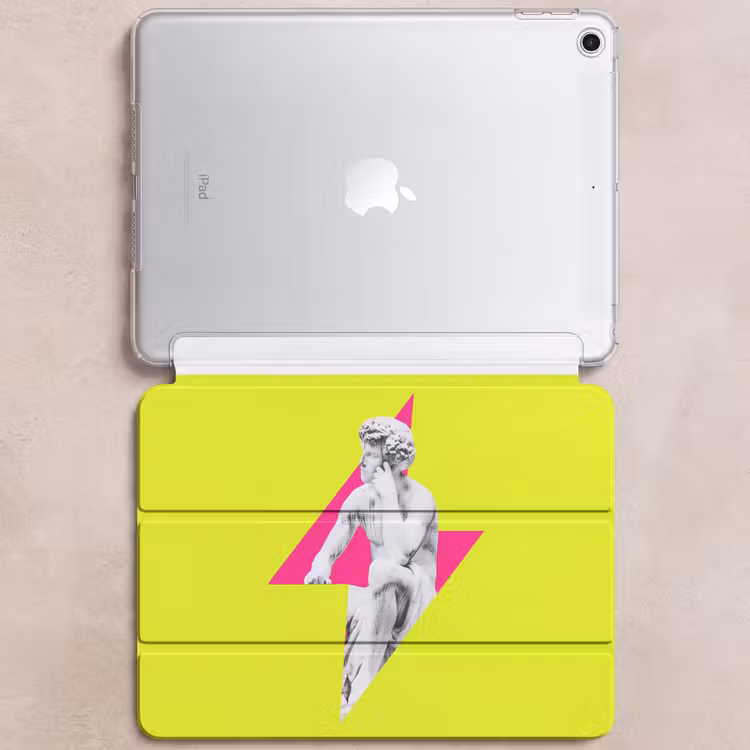 iPad hoes - Beeld - Man - Bliksemschicht - Geel — 6