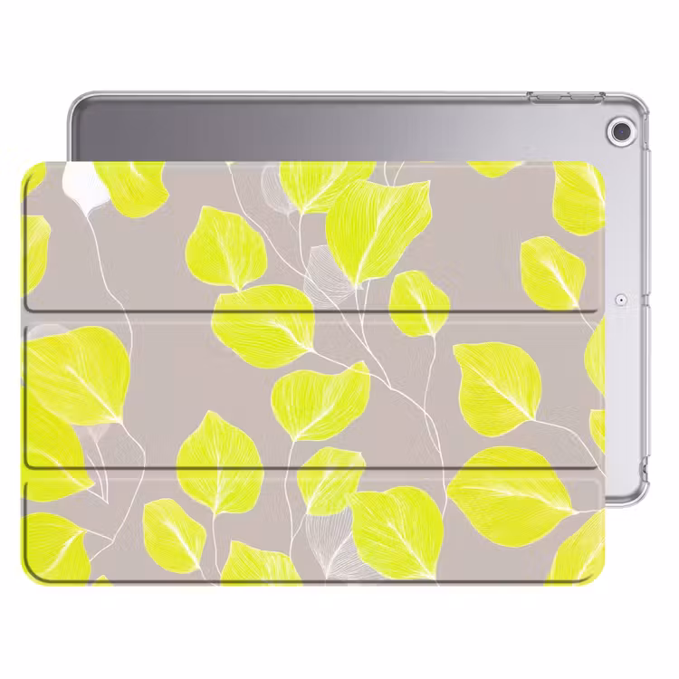 iPad hoes - Bladeren - Neon - Geel - Lijnen — 1