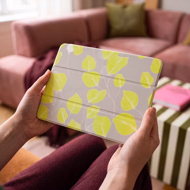 iPad hoes - Bladeren - Neon - Geel - Lijnen — 3