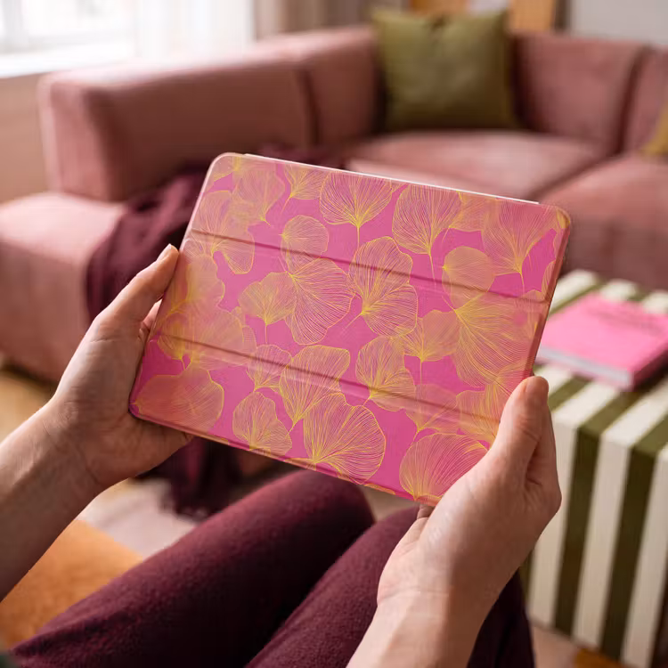 iPad hoes - Bladeren - Nerven - Grafisch - Roze — 3