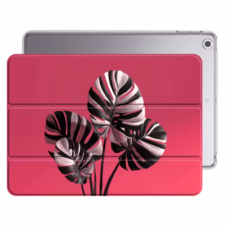 iPad hoes - Bladeren - Rond - Roze — 1
