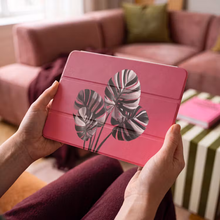 iPad hoes - Bladeren - Rond - Roze — 3