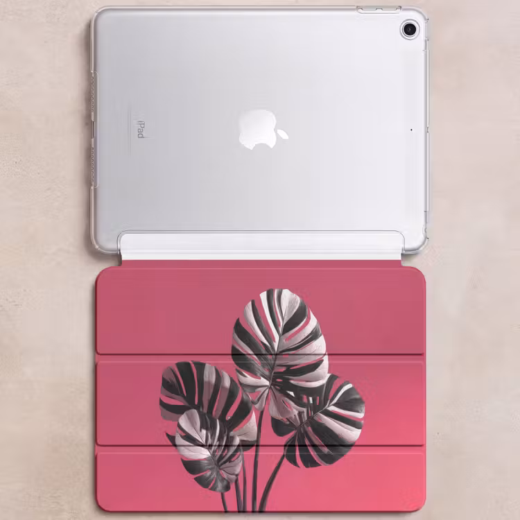 iPad hoes - Bladeren - Rond - Roze — 6