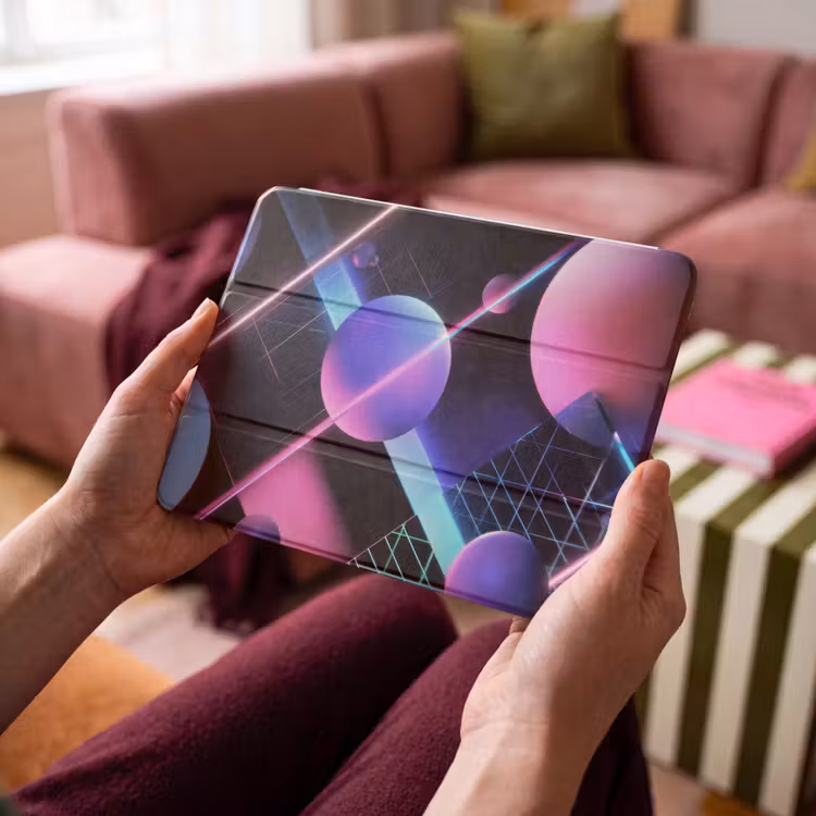 iPad hoes - Bollen - Neon - Lijnen - Roze — 3