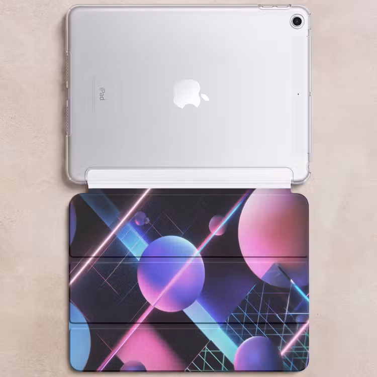 iPad hoes - Bollen - Neon - Lijnen - Roze — 6
