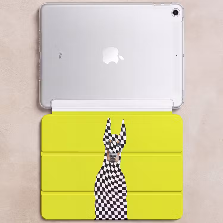 iPad hoes - Dobermann - Geblokt - Geel — 6