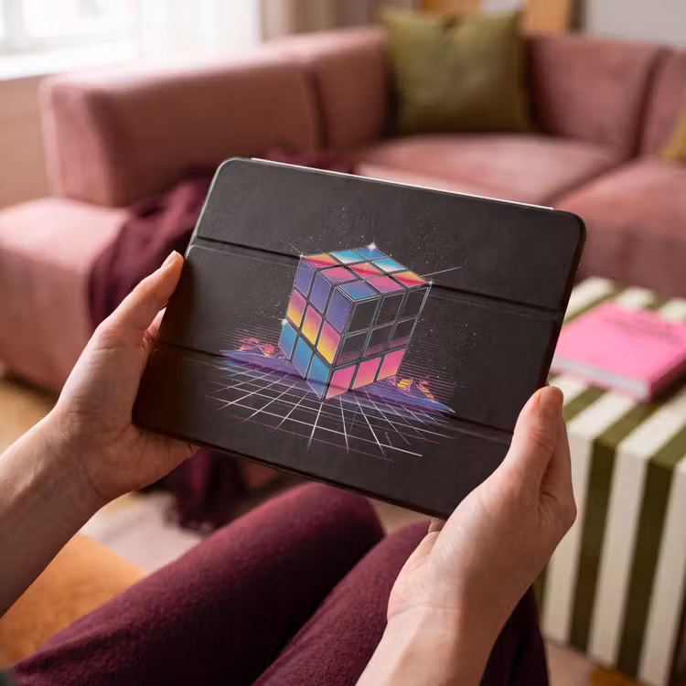 iPad hoes - Kubus - Kleurrijk - Raster — 3