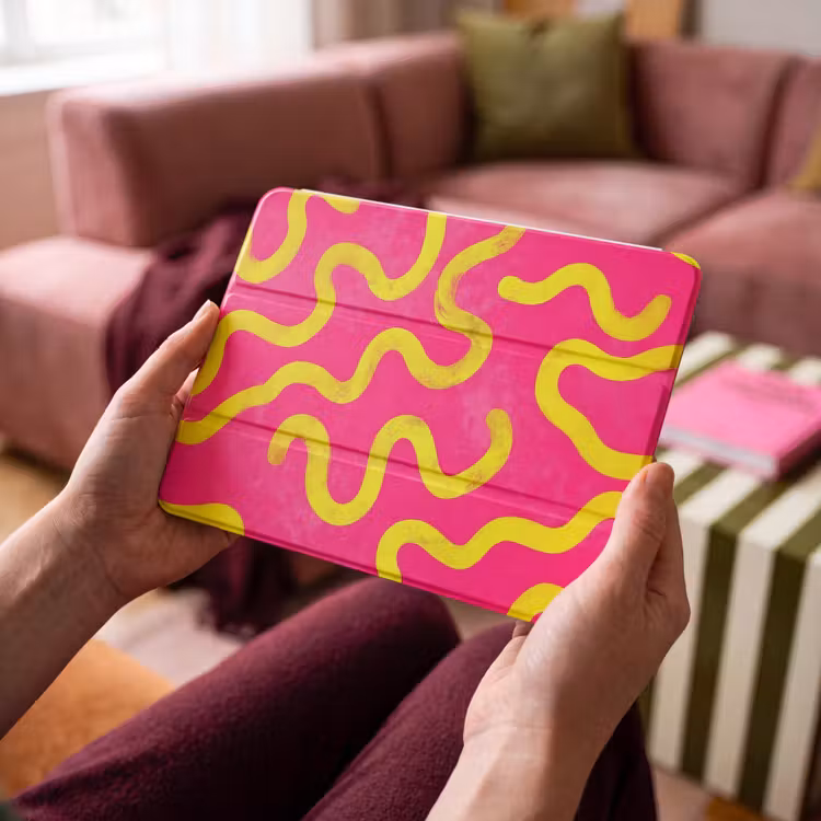 iPad hoes - Lijn - Geel - Abstract — 3