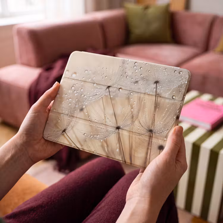 iPad hoes - Paardenbloem - Abstract - Natuur - Beige — 3