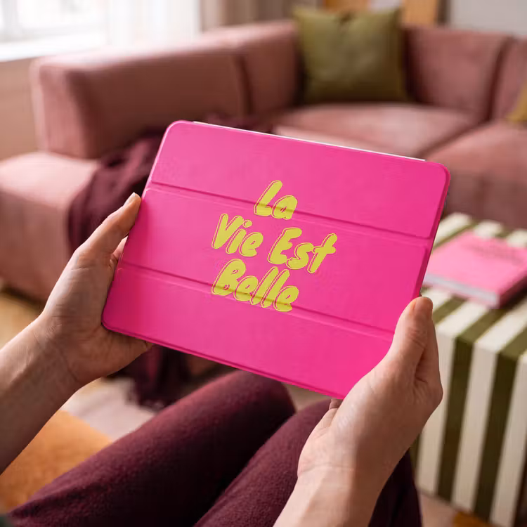 iPad hoes - Quote - Retro - Roze — 3