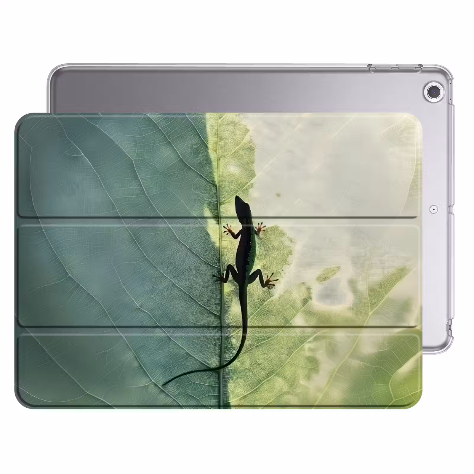 iPad hoes - Hagedis - Blad - Nerven - Groen — 1