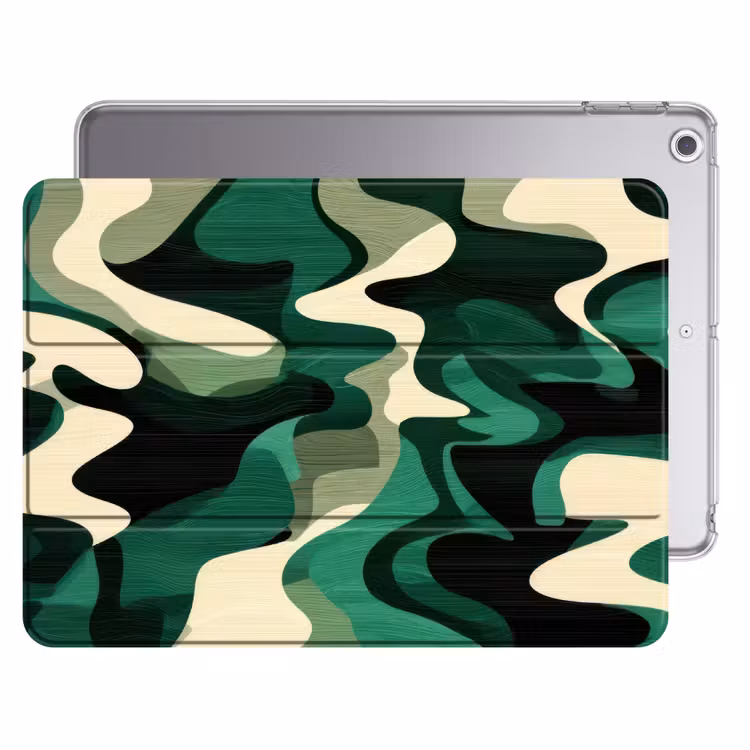 iPad hoes - Abstract - Camouflage - Groen — 1