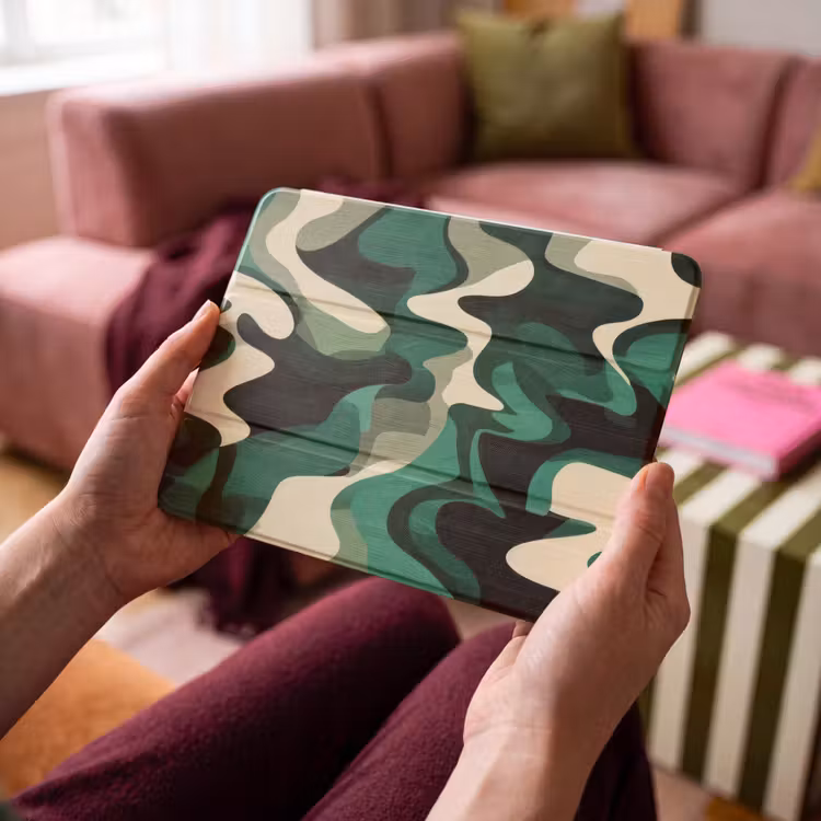 iPad hoes - Abstract - Camouflage - Groen — 3