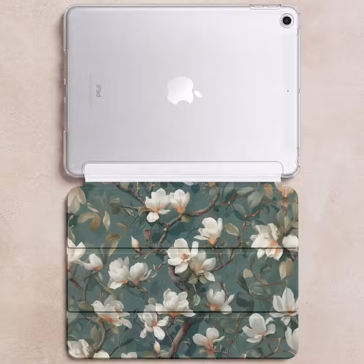 iPad hoes - Bloemen - Takken - Wit - Klassiek — 6