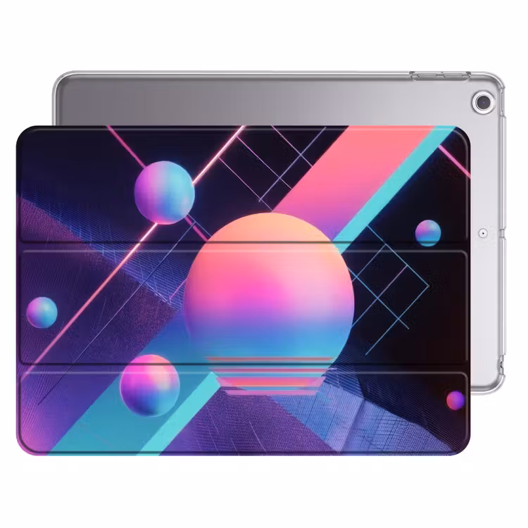iPad hoes - Cirkels - Vlakken - Abstract - Blauw — 1