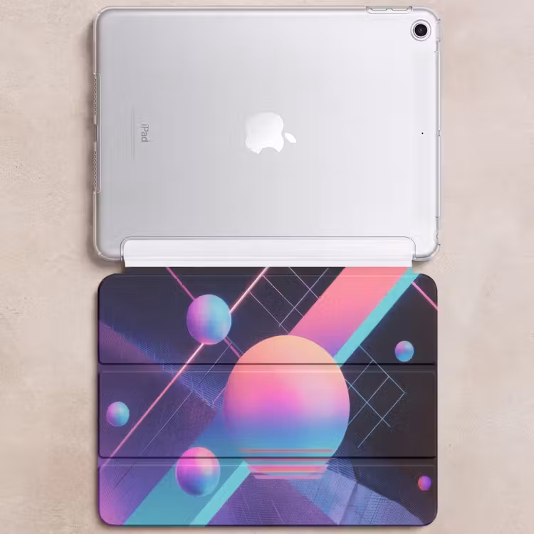 iPad hoes - Cirkels - Vlakken - Abstract - Blauw — 6
