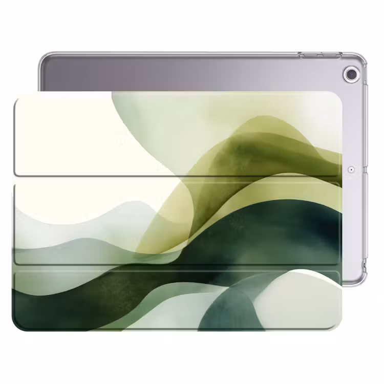 iPad hoes - Golven - Abstract - Lichtgroen - Sierlijk — 1