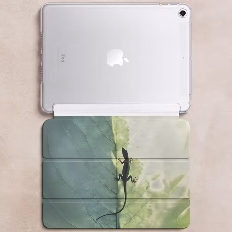 iPad hoes - Hagedis - Blad - Nerven - Groen — 6