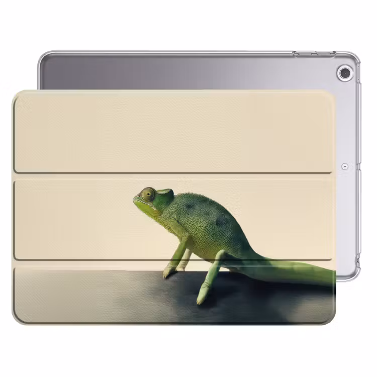 iPad hoes - Kameleon - Groen - Minimalistisch — 1