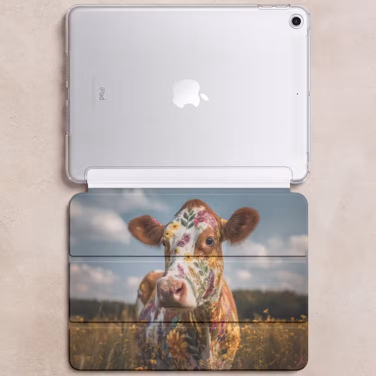 iPad hoes - Koe - Bloemen - Weiland — 6