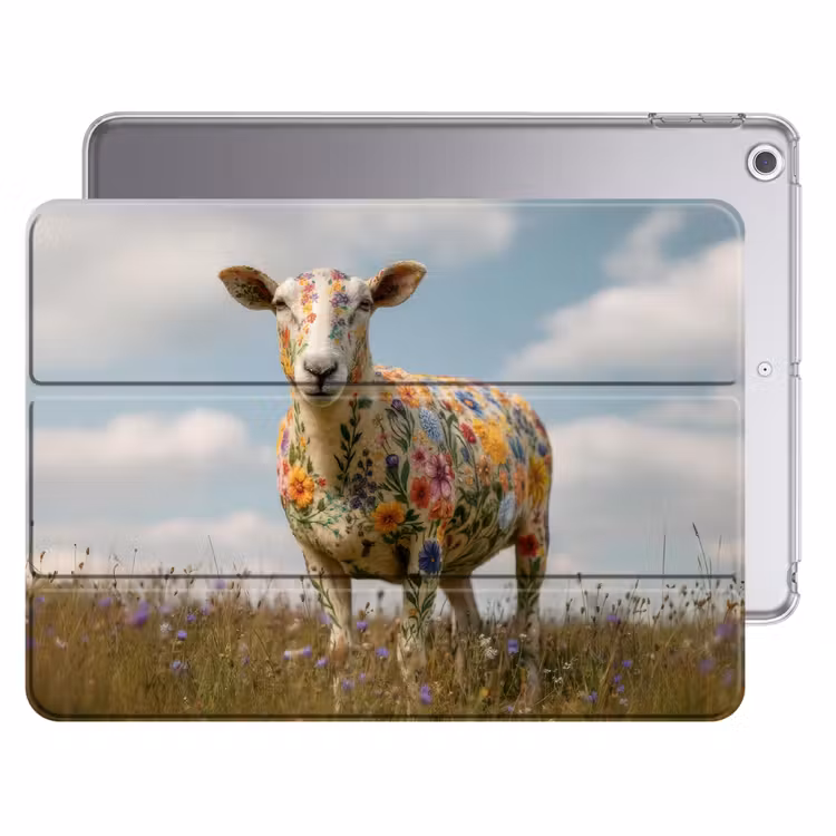 iPad hoes - Schaap - Bloemen - Weide — 1