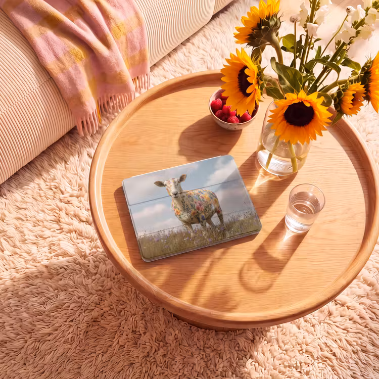 iPad hoes - Schaap - Bloemen - Weide — 2