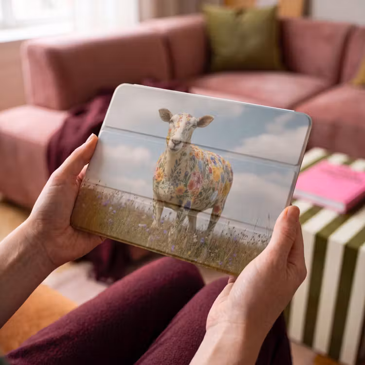 iPad hoes - Schaap - Bloemen - Weide — 3