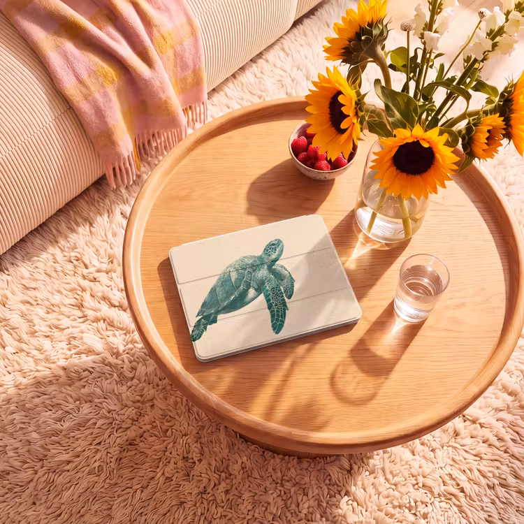 iPad hoes - Schildpad - Sierlijk - Groen - Schild — 2