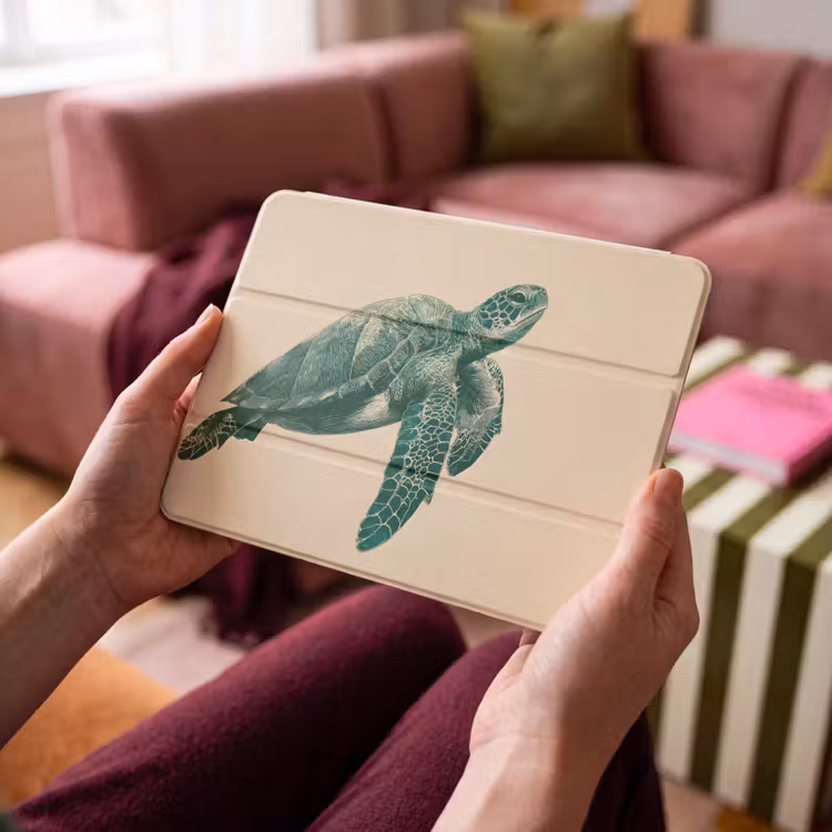 iPad hoes - Schildpad - Sierlijk - Groen - Schild — 3