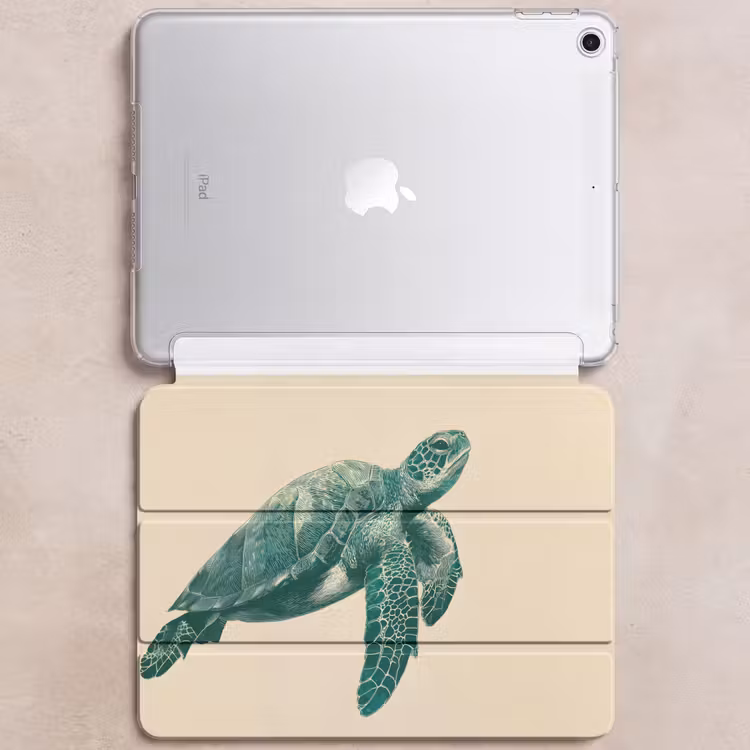 iPad hoes - Schildpad - Sierlijk - Groen - Schild — 6