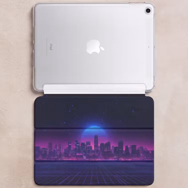iPad hoes - Skyline - Zon - Neon - Rasterpatroon — 6