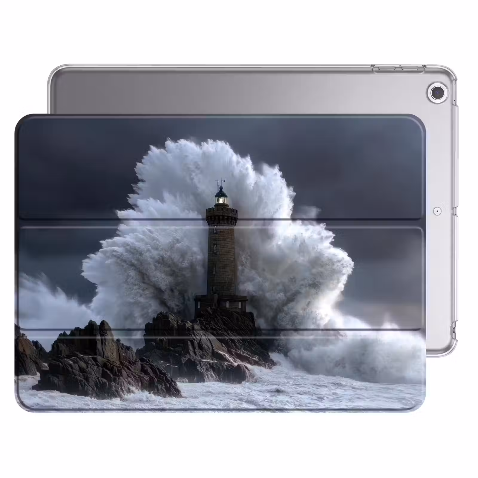 iPad hoes - Golf - Vuurtoren - Schuimend water — 1