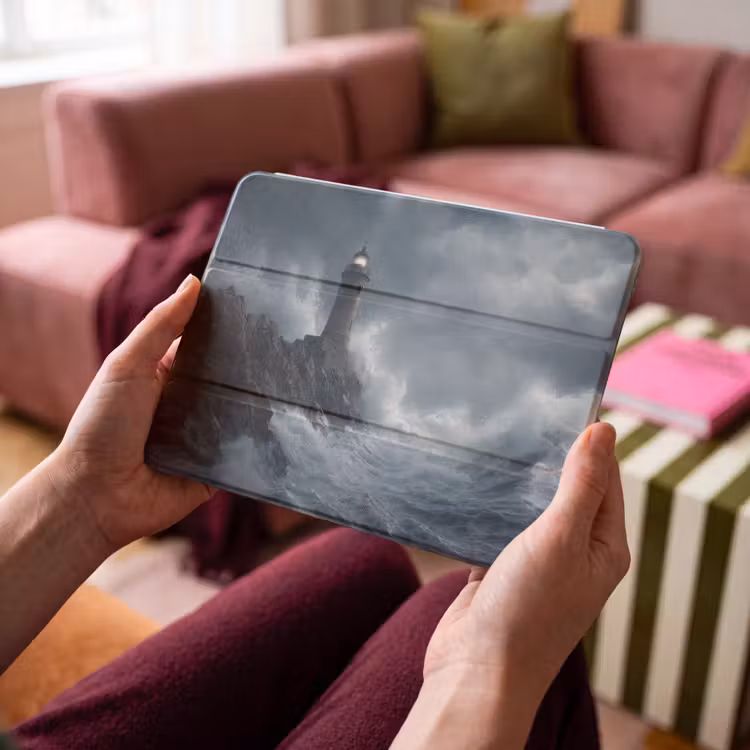 iPad hoes - Rotsen - Vuurtoren - Golven - Klliffen — 3